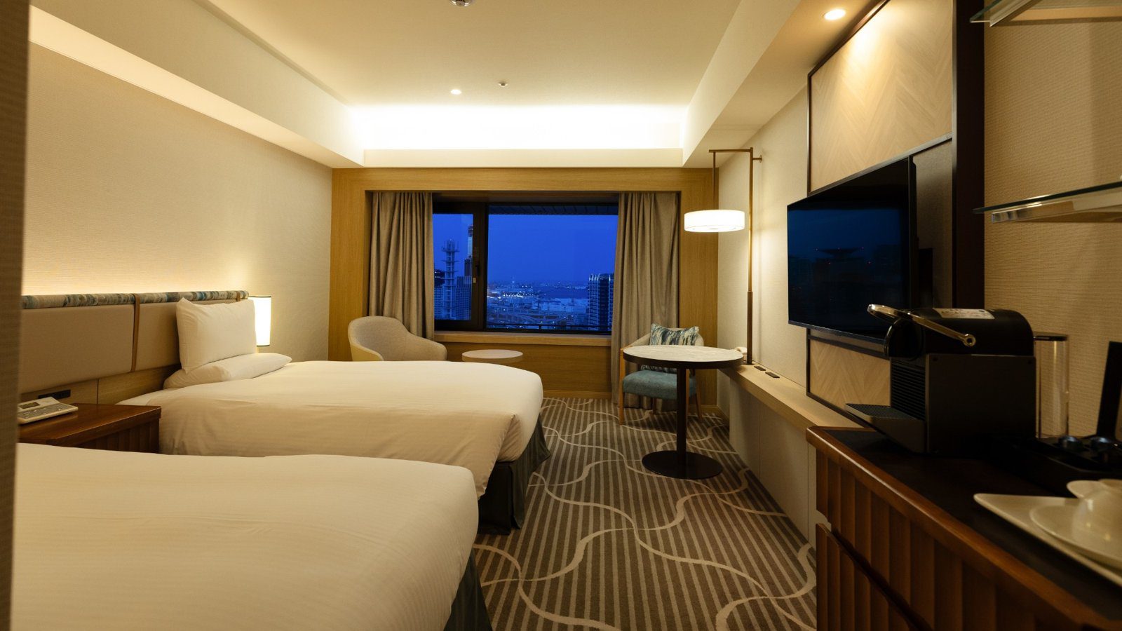 神戶大倉酒店 Sky View 樓層標準雙床房