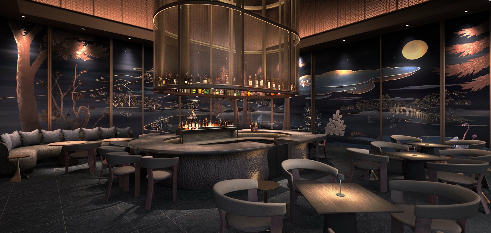箱根三井酒店 Bar LAMBENT 酒吧空間