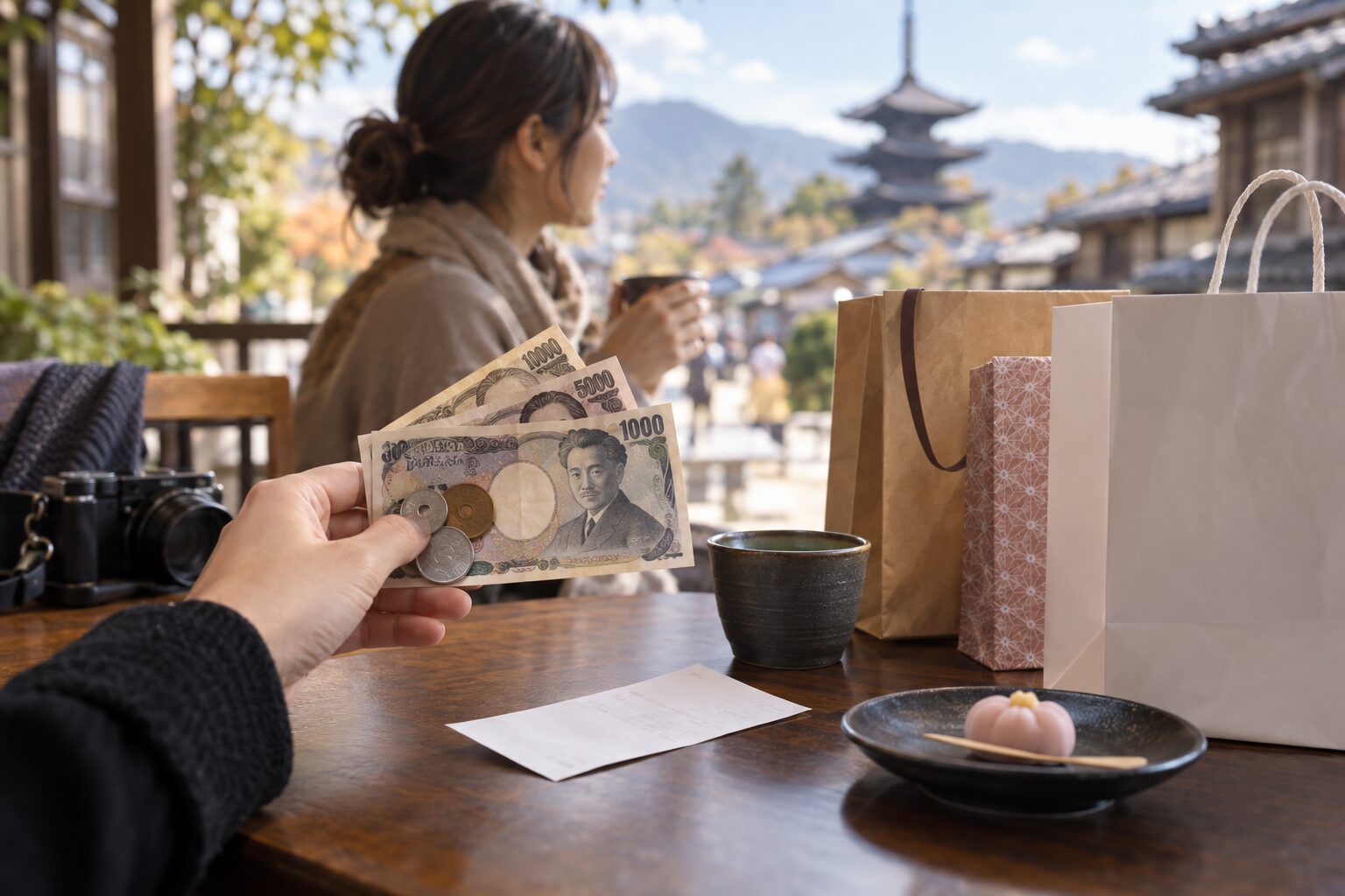比較日圓現金退款情境示意圖
