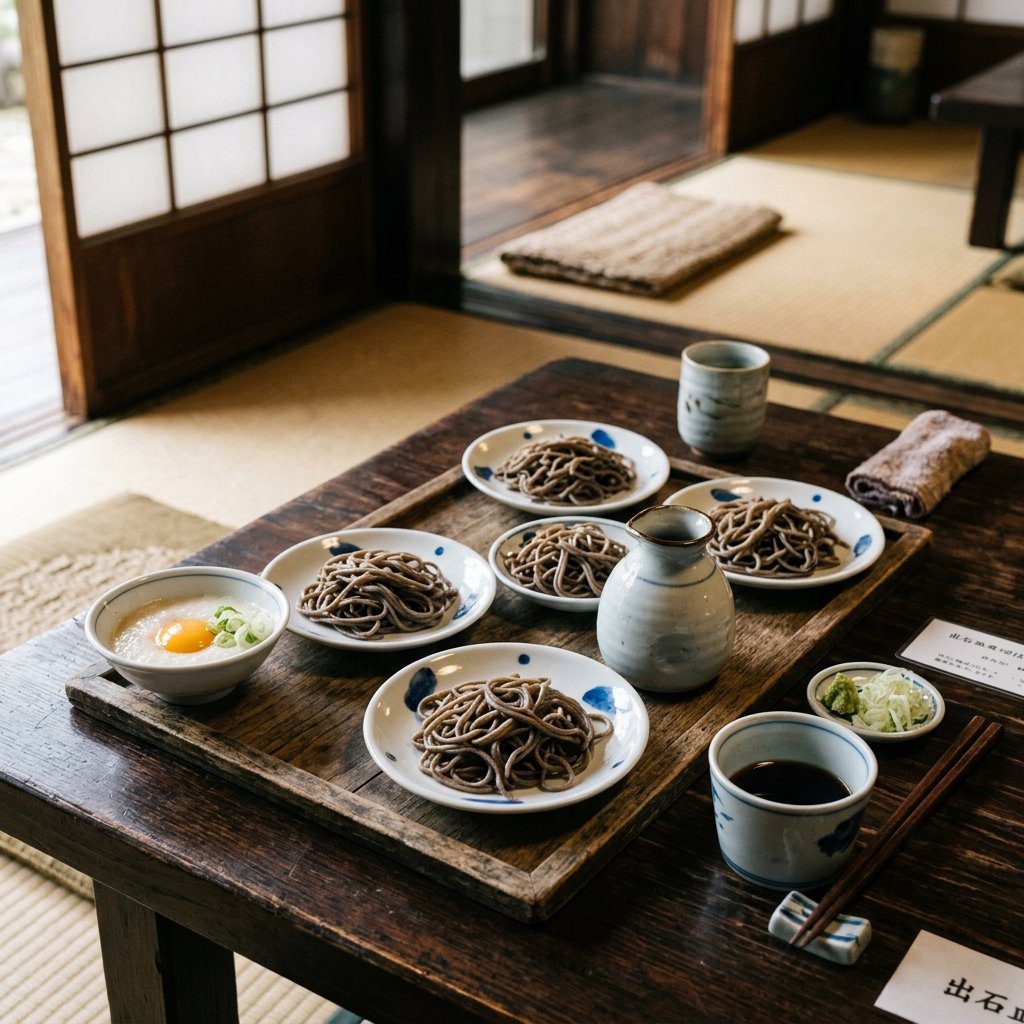 兵庫但馬名物 出石皿蕎麥麵傳統陶瓷小碟實拍