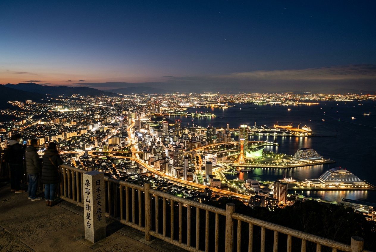 神戶摩耶山掬星台 日本三大百萬璀璨夜景實拍