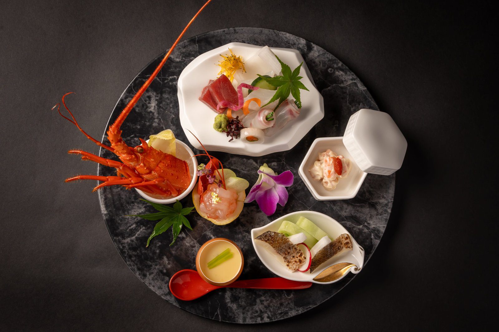 賢島寶生苑 伊勢龍蝦生魚片與會席前菜