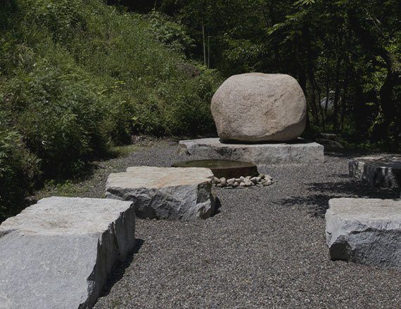 霧島溫泉 妙見石原莊 敷地內的石庭