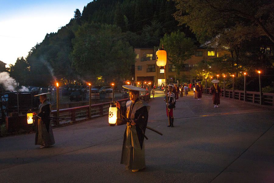 黑川溫泉 月洸樹 黑川溫泉街的傍晚