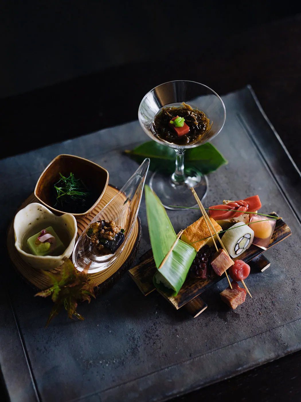 黑川溫泉 旅館 山河 會席料理的一例