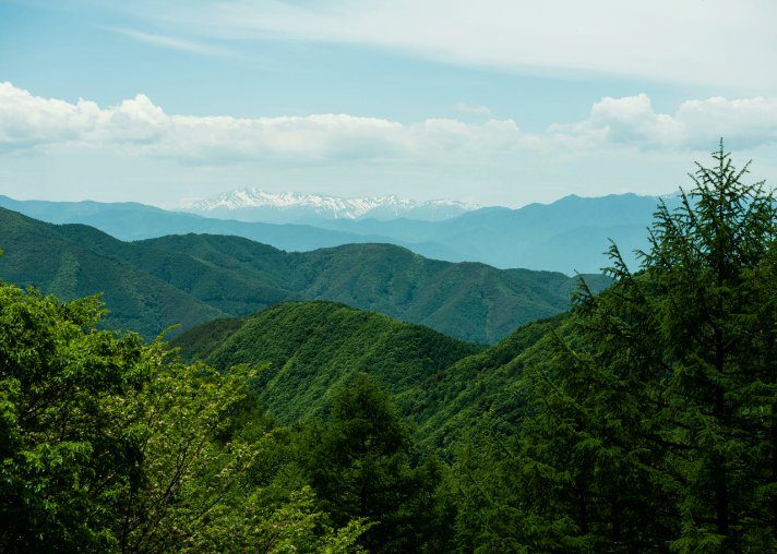 扉溫泉 明神館 松本 山間風景