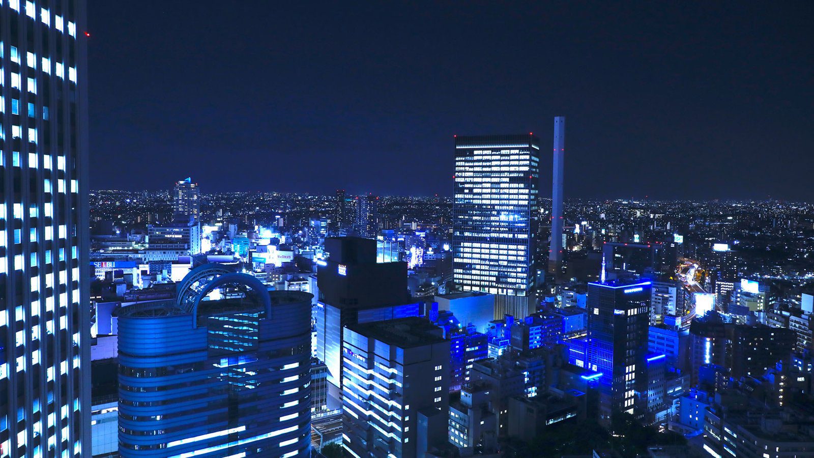 太陽城王子大飯店 客房窗外的池袋夜景