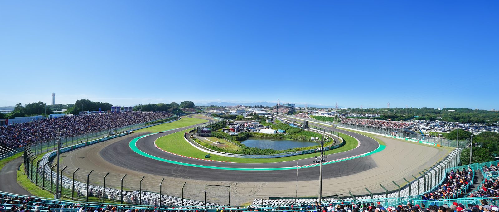 鈴鹿賽道 F1 賽道與看台全景