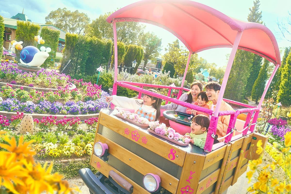 鈴鹿賽道樂園 Chirara Flower Wagon 花園中的親子小貨車